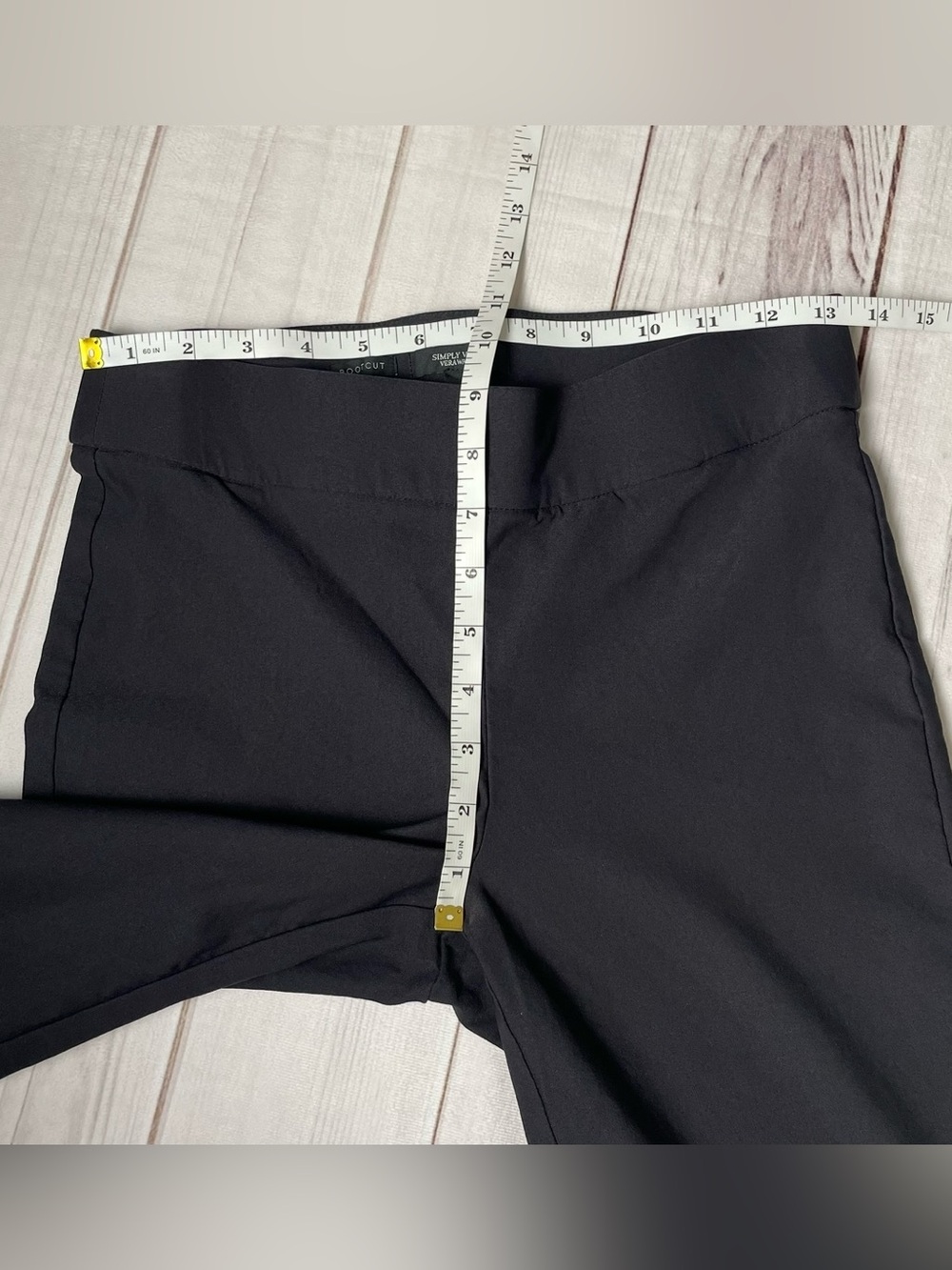 Simply Vera Vera Wang Bootcut Pants Womens S Black Pull On Stretch Career Office - Picture 10 of 13